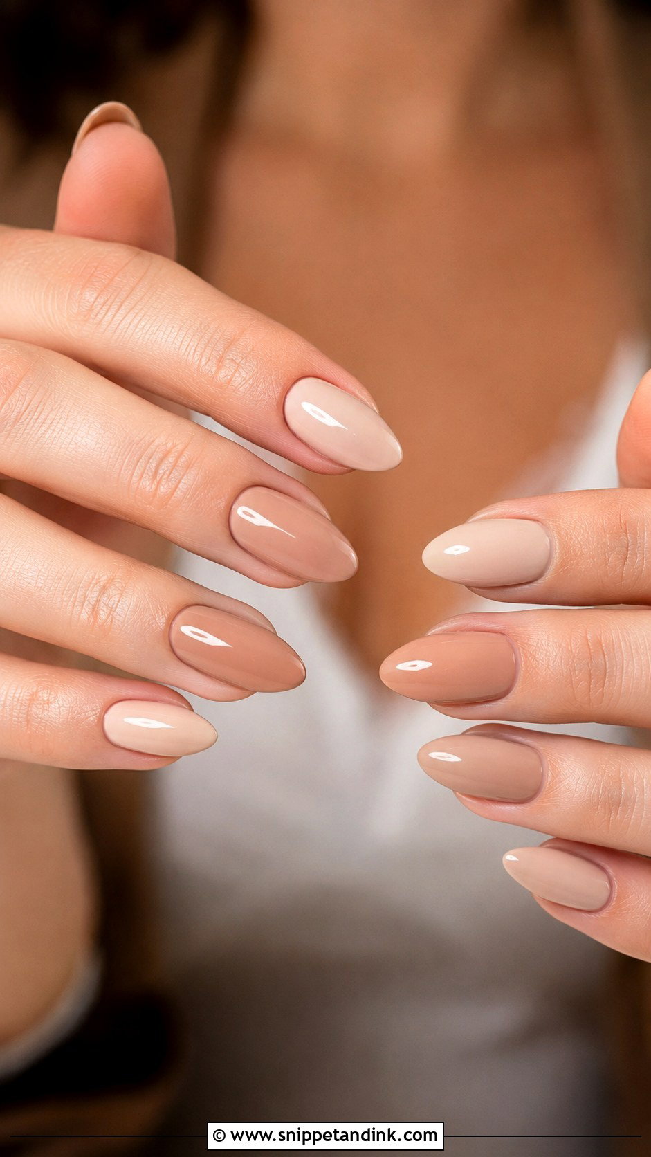 Nude Bridesmaid Nails - Snippet and Ink - 30 Bridesmaid Nail Ideas