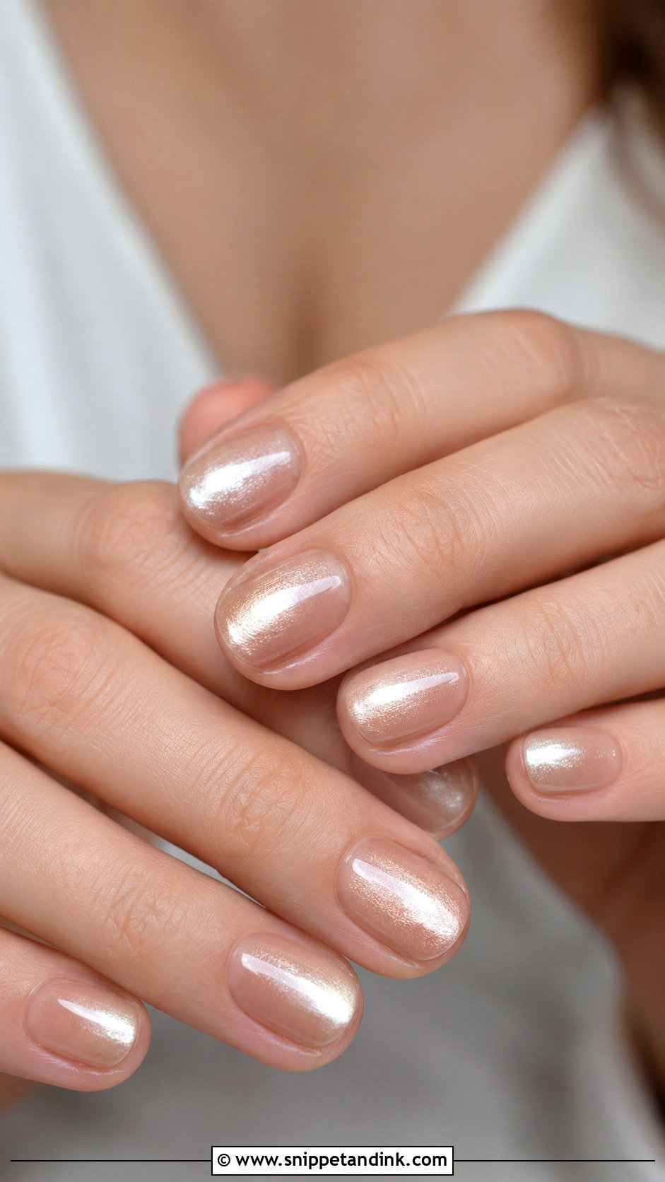 Nude Cat Eye Bridal Wedding Nails - Snippet and Ink - 20 Cat Eye Bridal Wedding Nails