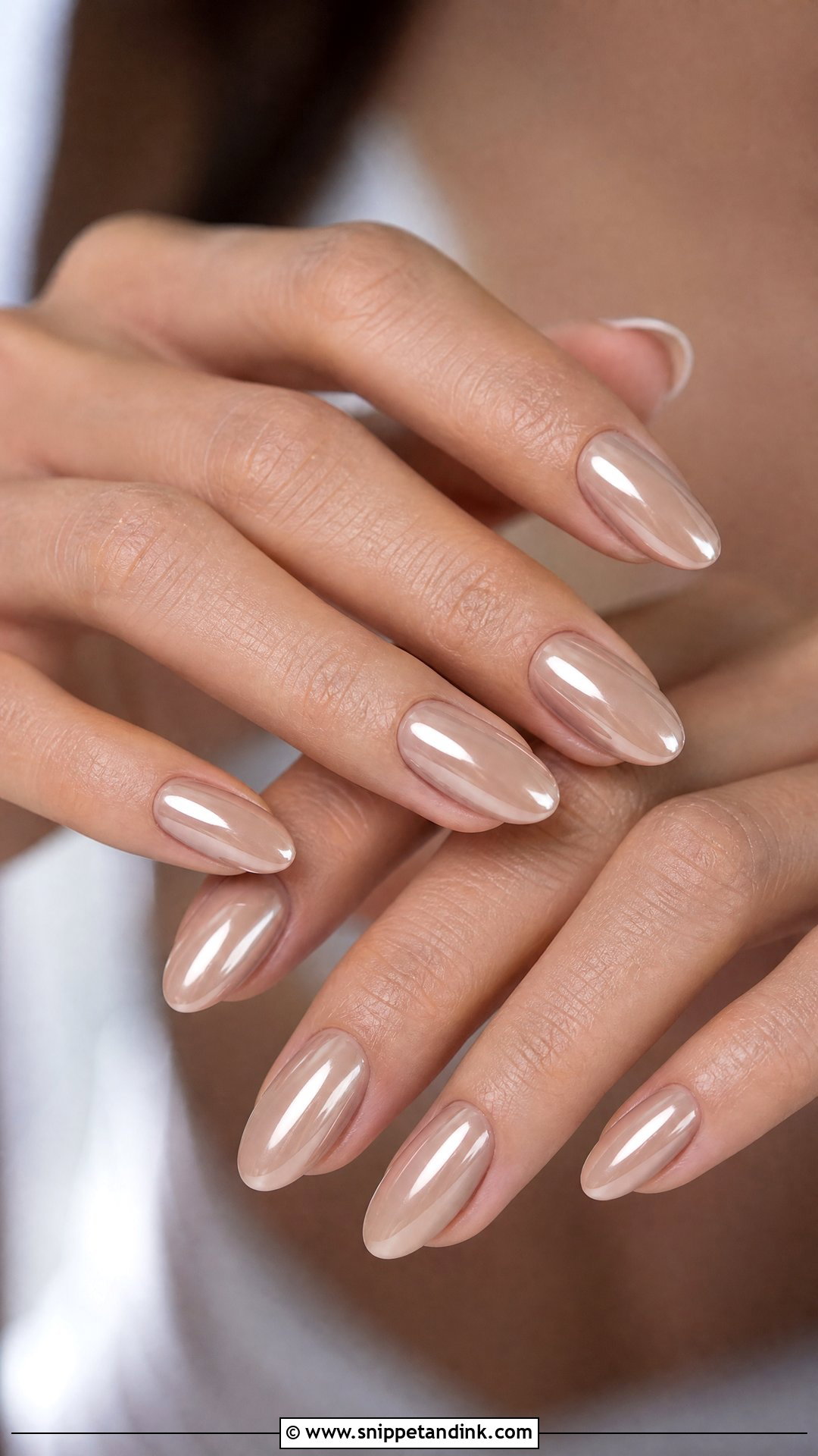 Nude Chrome Proposal Nails - Snippet and Ink - 25 Nails for Proposal