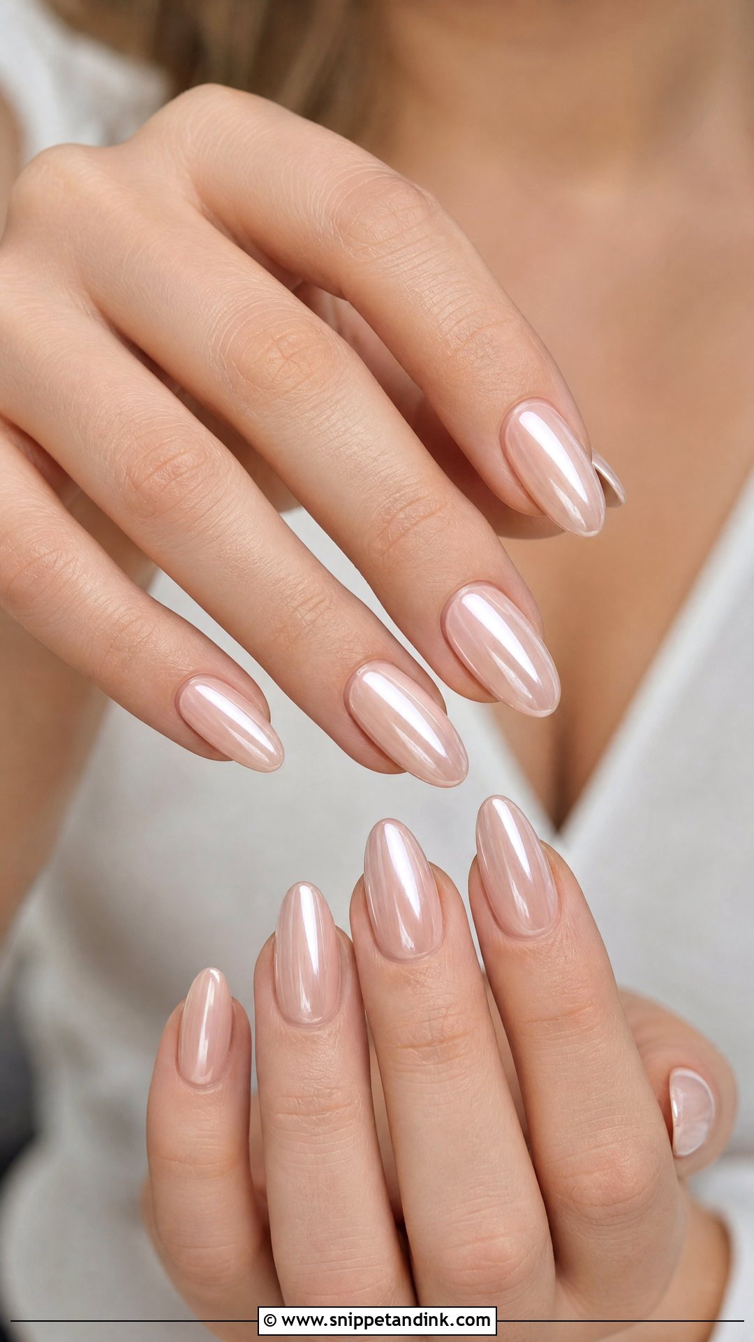 Nude Chrome Wedding Nails - Snippet and Ink - 25 Nude Wedding Nails