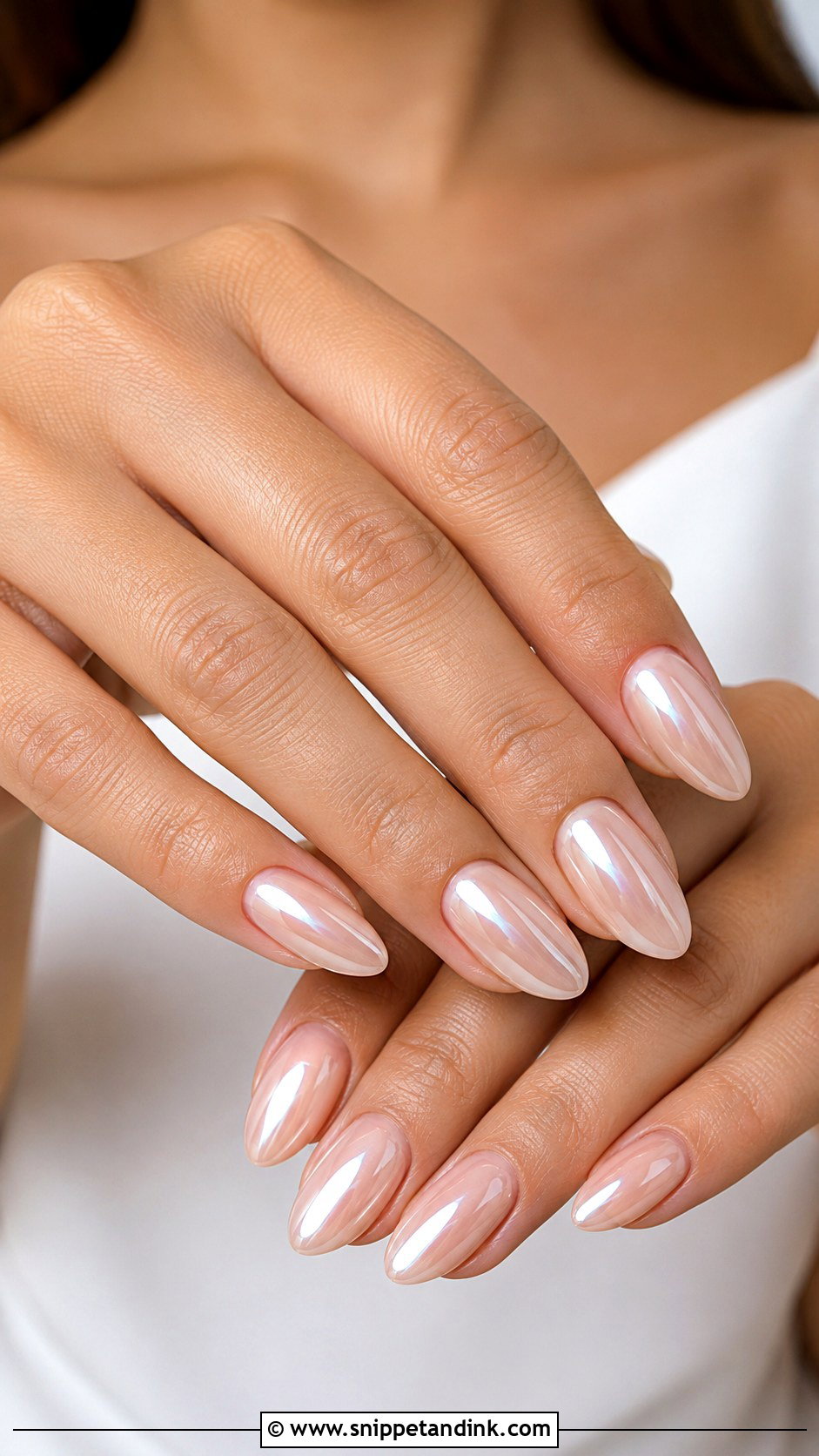 Nude Chrome Wedding Nails - Snippet and Ink - 20 Nude Nails for Wedding