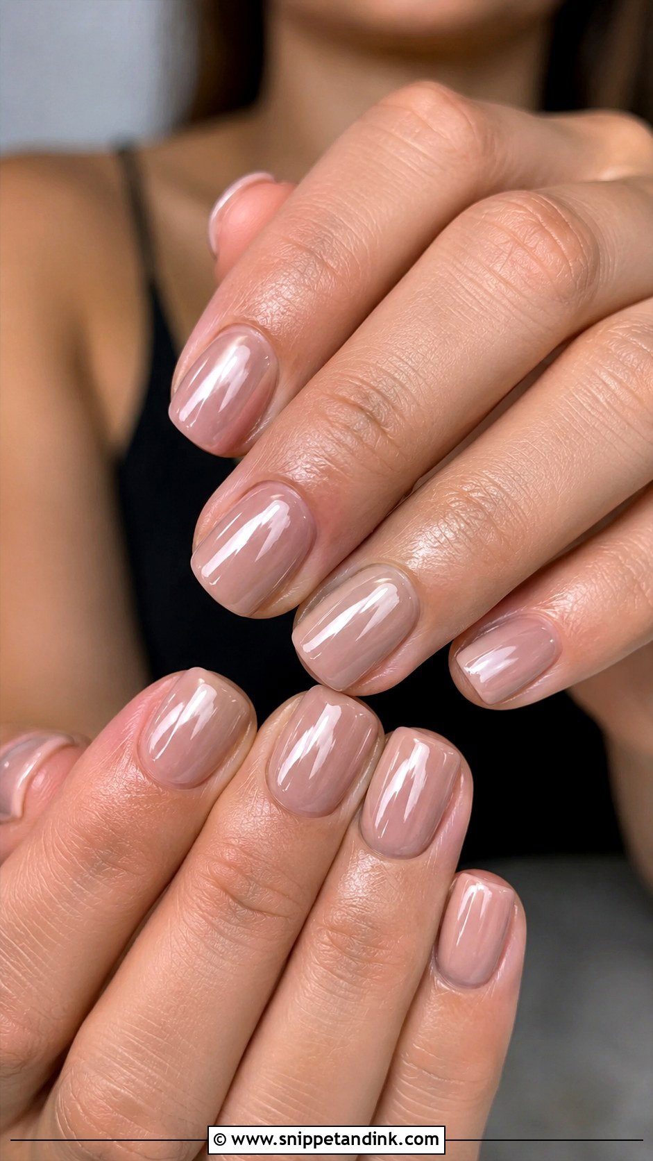 Nude Chrome Wedding Nails - Snippet and Ink - 20 Chrome Nails for Wedding