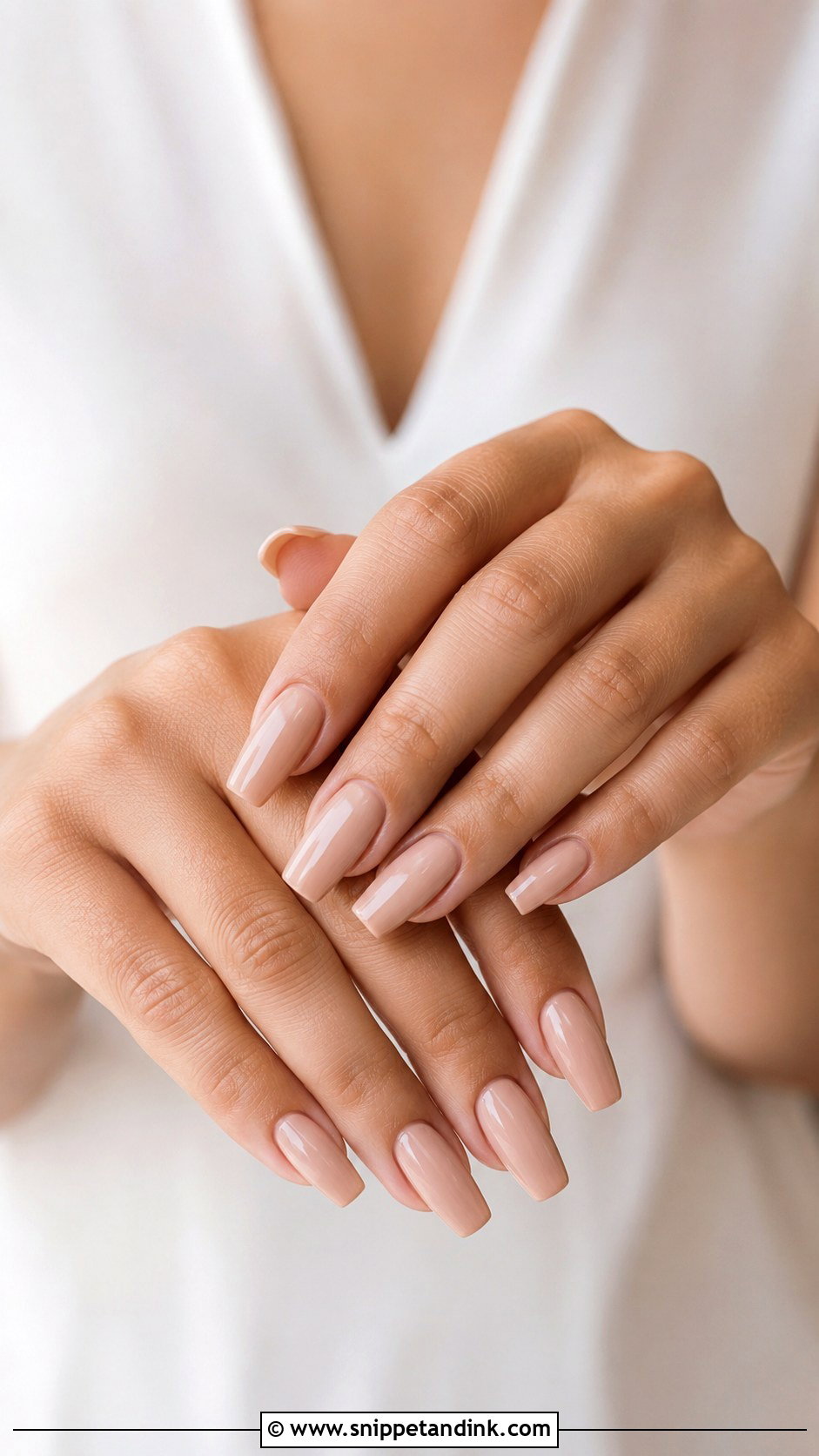 Nude Coffin Wedding Nails - Snippet and Ink - 20 Nude Nails for Wedding