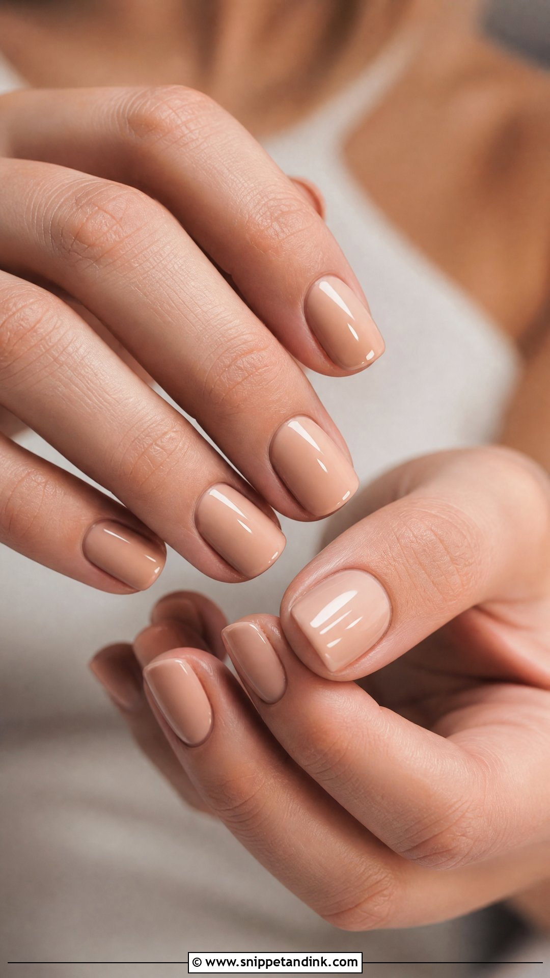 Nude Engagement Nails - Snippet and Ink - 35 Engagement Nails Ideas