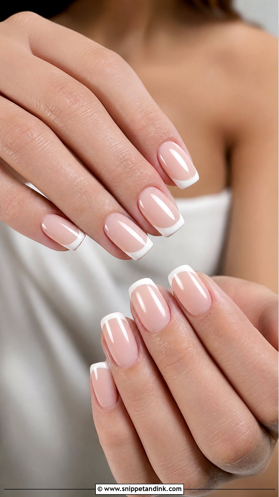 Nude French Bridal Manicure - Snippet and Ink - 25 Bridal French Manicure Ideas