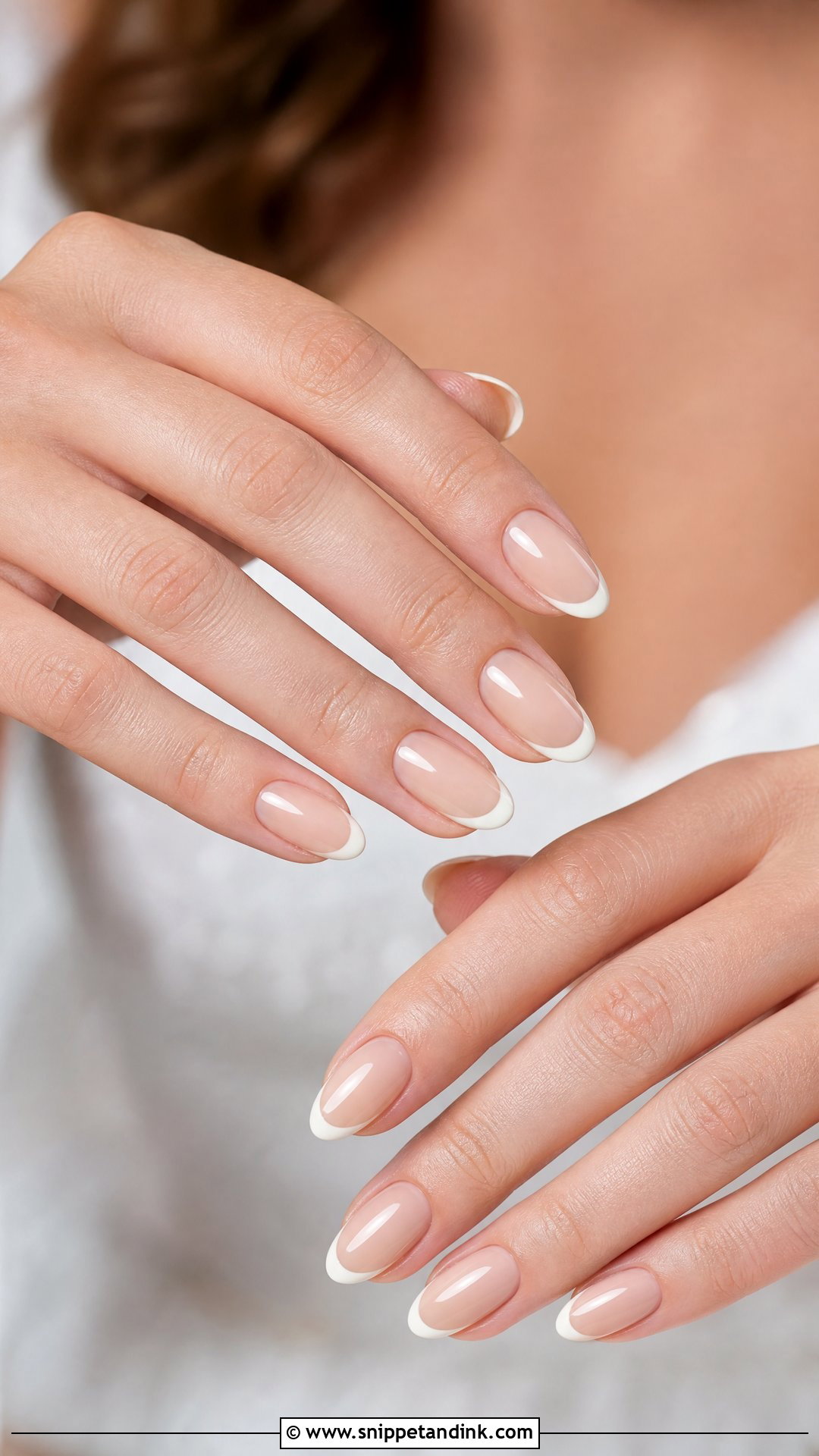 Nude French Bridal Nails - Snippet and Ink - 35 Classy Bridal Wedding Nails for Bride