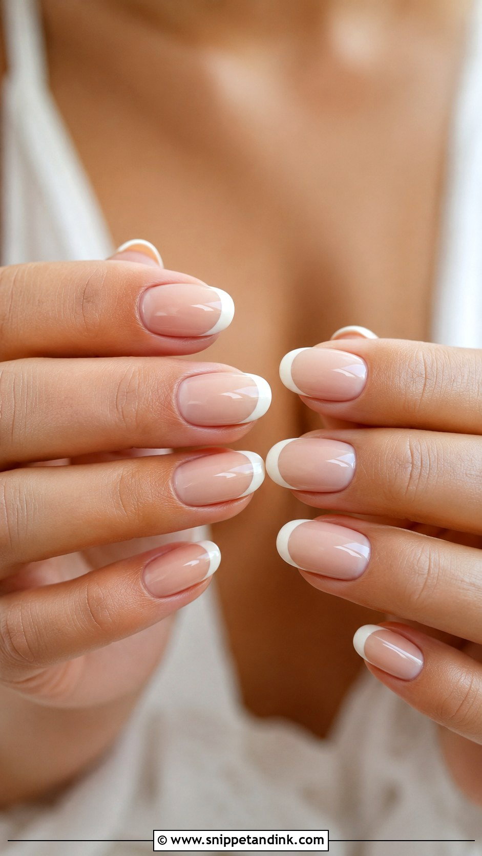 Nude French Bridal Wedding Nails - Snippet and Ink - 20 French Bridal Wedding Nails