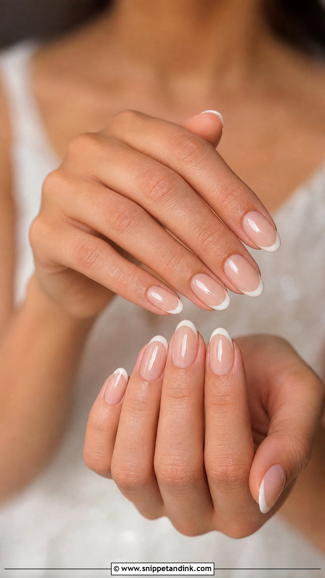 Nude French Bride Wedding Nails - Snippet and Ink - 25 Elegant French Bride Wedding Nails