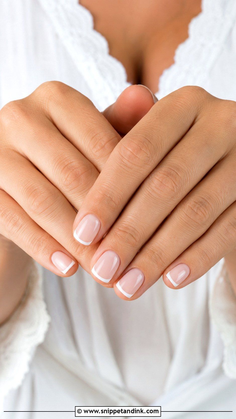 Nude French Honeymoon Nails - Snippet and Ink - 20 Honey Moon Nails