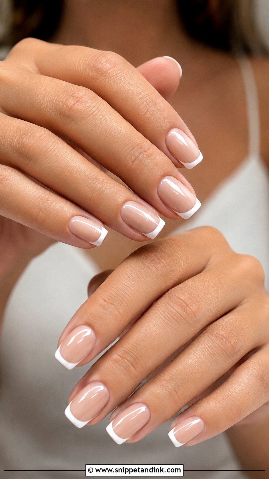 Nude French Manicure Wedding Nails - Snippet and Ink - 20 French Manicure Wedding Nails