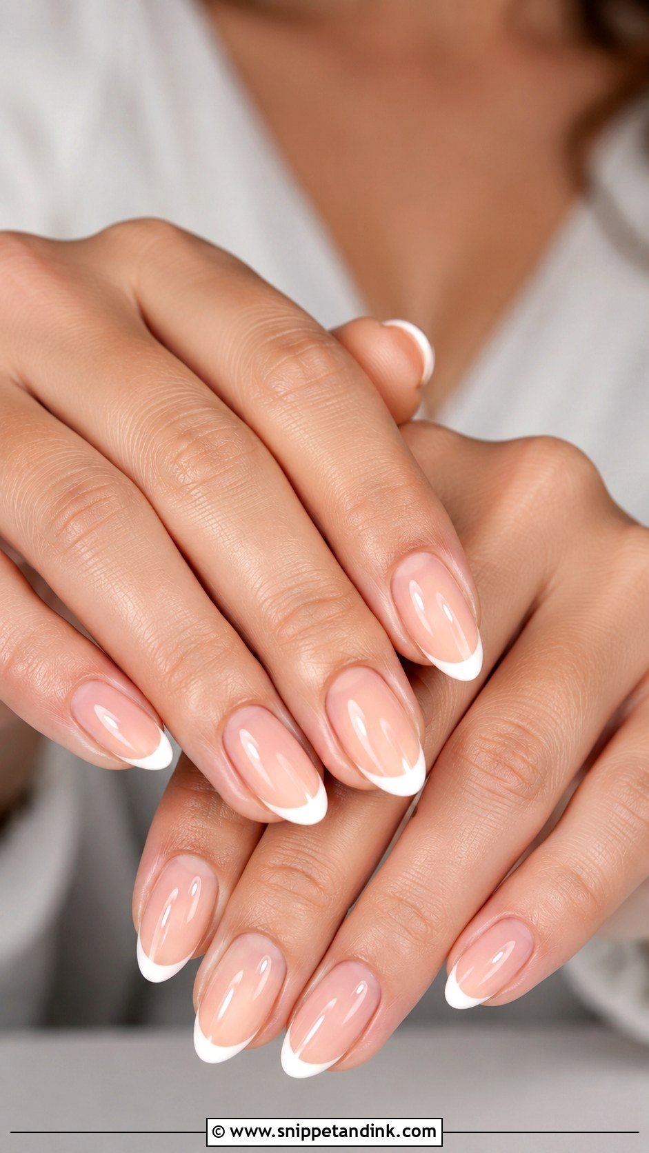 Nude French Neutral Bridal Nails - Snippet and Ink - 20 Neutral Bridal Nails