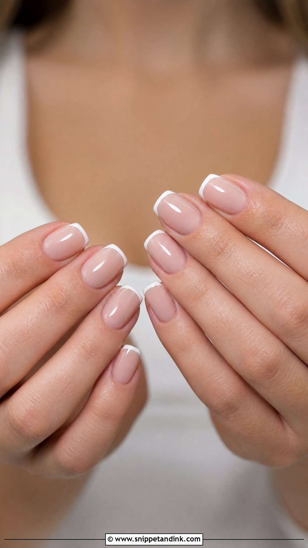 Nude French Spring Wedding Nails - Snippet and Ink - 25 Spring Wedding Nails