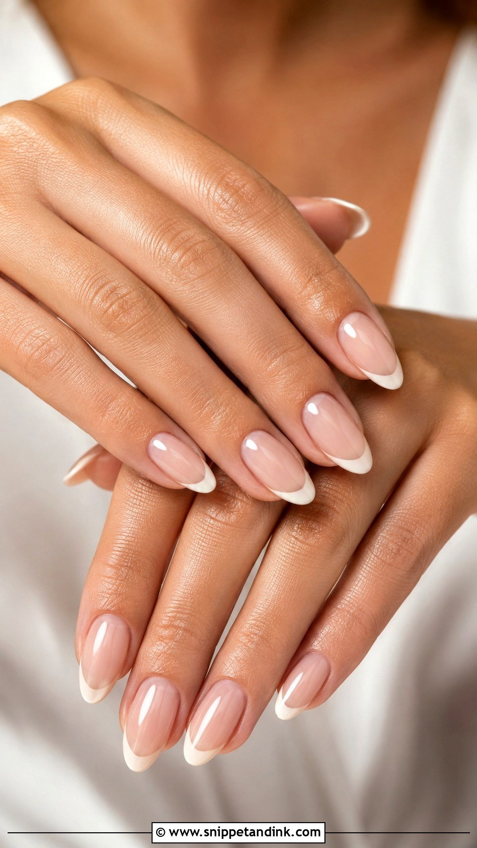 Nude French Tip Beach Wedding Nails - Snippet and Ink - 20 Beach Wedding Nails for Guest