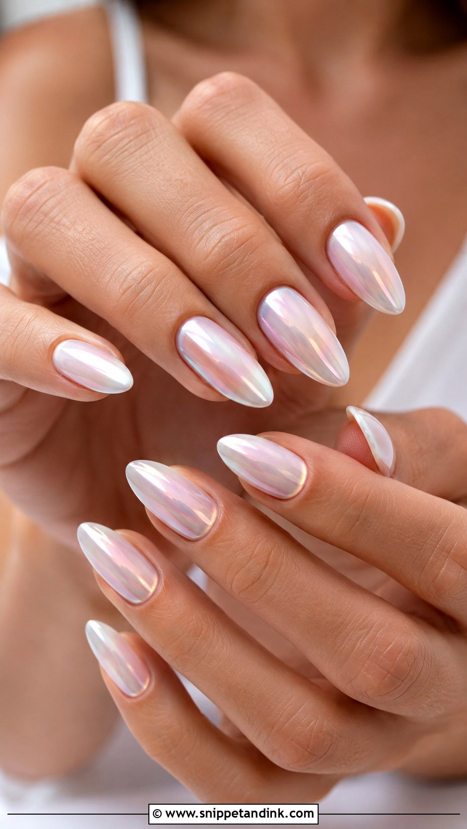 Nude French Tip Beach Wedding Nails - Snippet and Ink - 20 Beach Wedding Nails for Bride