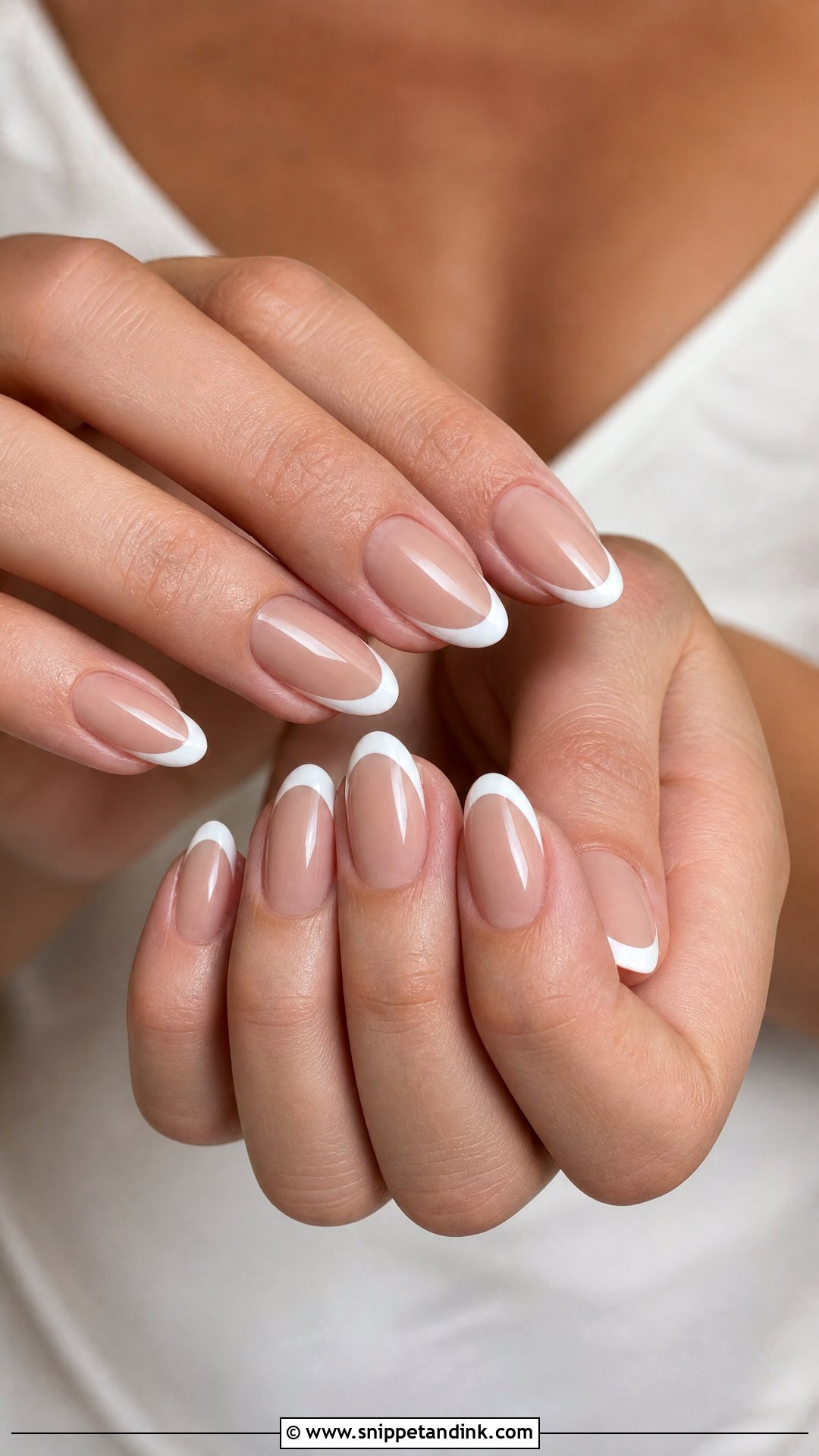 Nude French Tip Bridesmaid Nails - Snippet and Ink - 25 Bridesmaid Wedding Nails Design