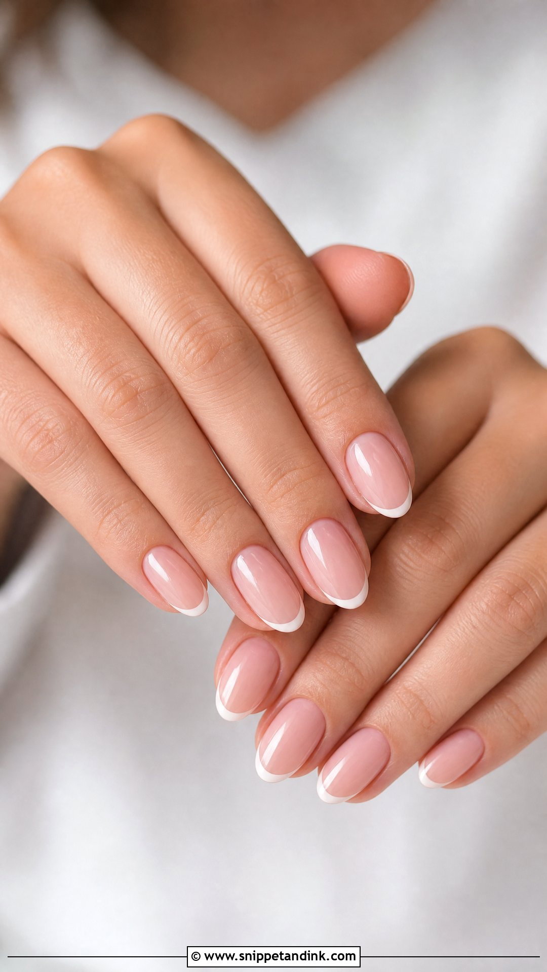 Nude French Tip Bridesmaid Nails - Snippet and Ink - 25 Fall Bridesmaid Wedding Nails