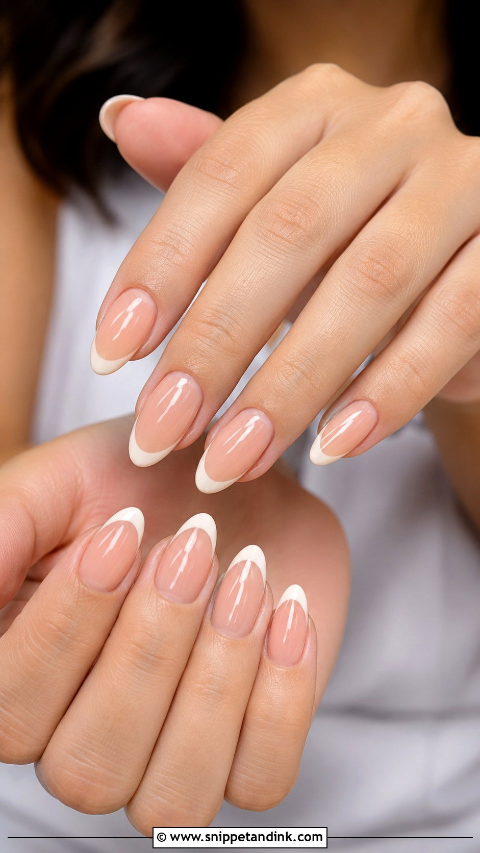 Nude French Tip Marriage Nails - Snippet and Ink - 20 Nail Art for Marriage Ideas