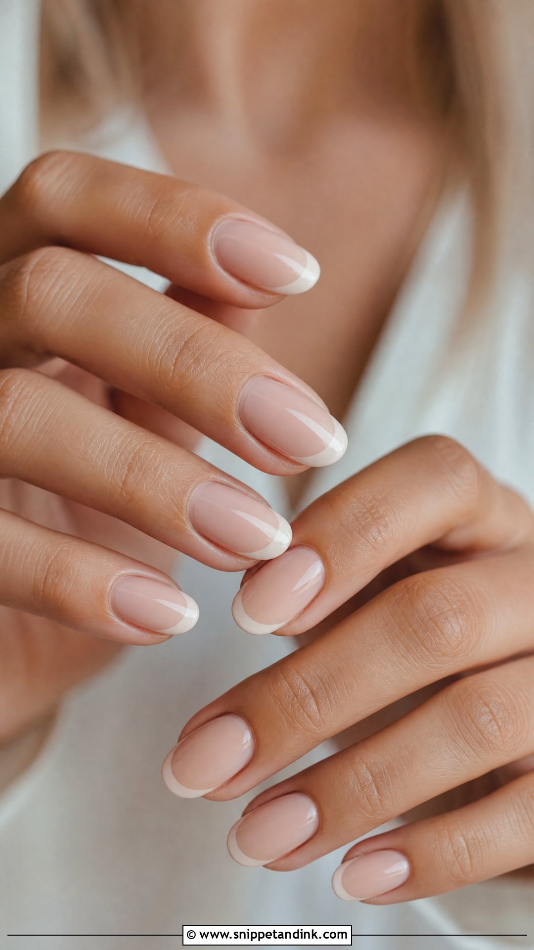 Nude French Tip Wedding Nails - Snippet and Ink - 25 French Tip Wedding Nails for Bride
