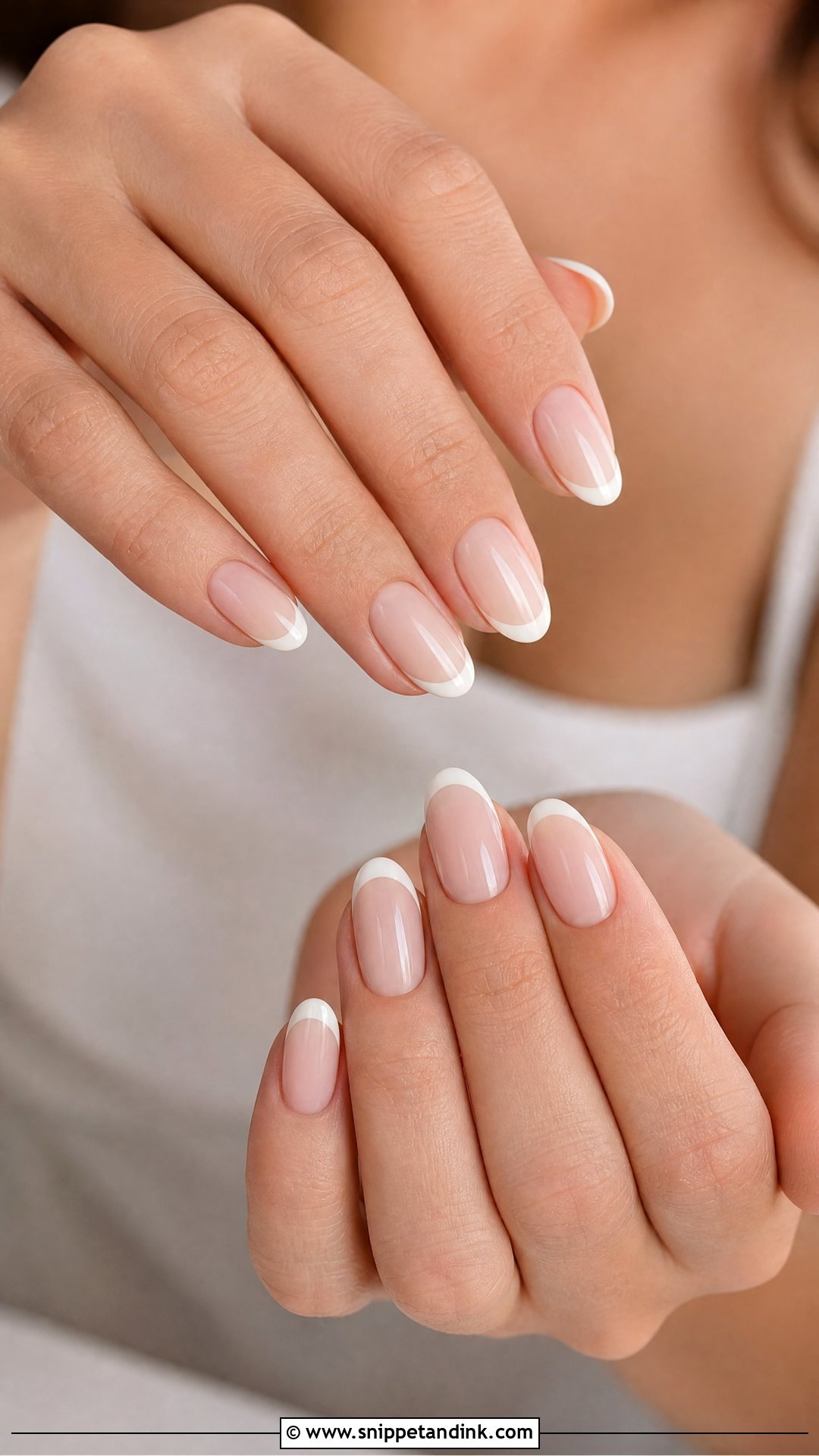 Nude French Tip Wedding Nails - Snippet and Ink - 25 Neutral Wedding Nails