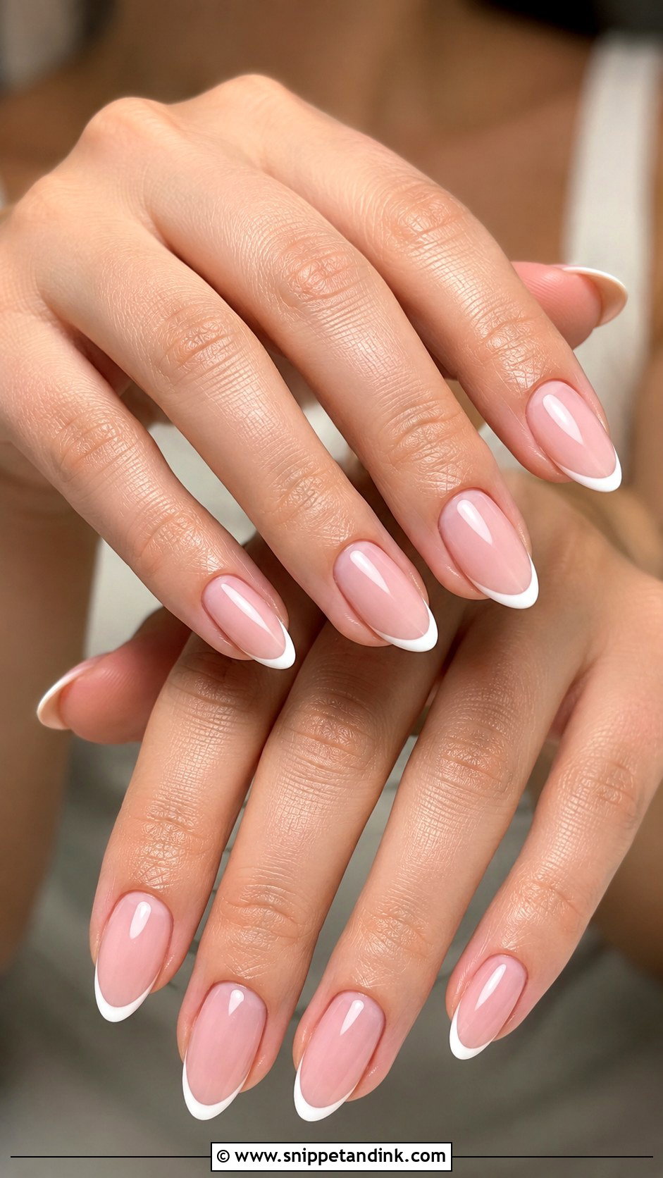 Nude French Tip Wedding Nails - Snippet and Ink - 20 Nude Nails for Wedding