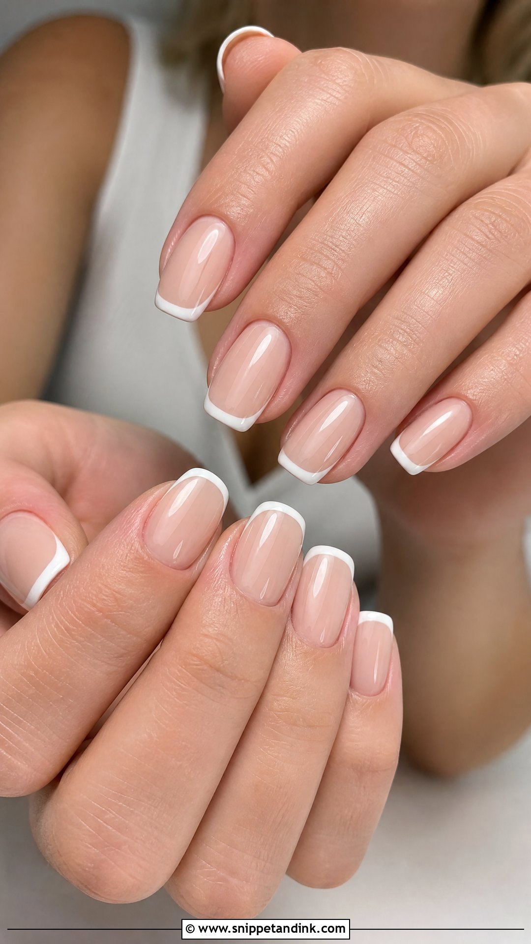 Nude French Wedding Nails - Snippet and Ink - 25 French Wedding Nails