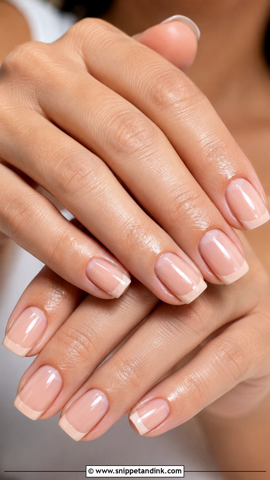 Nude French Wedding Nails - Snippet and Ink - 20 Clean Wedding Nails