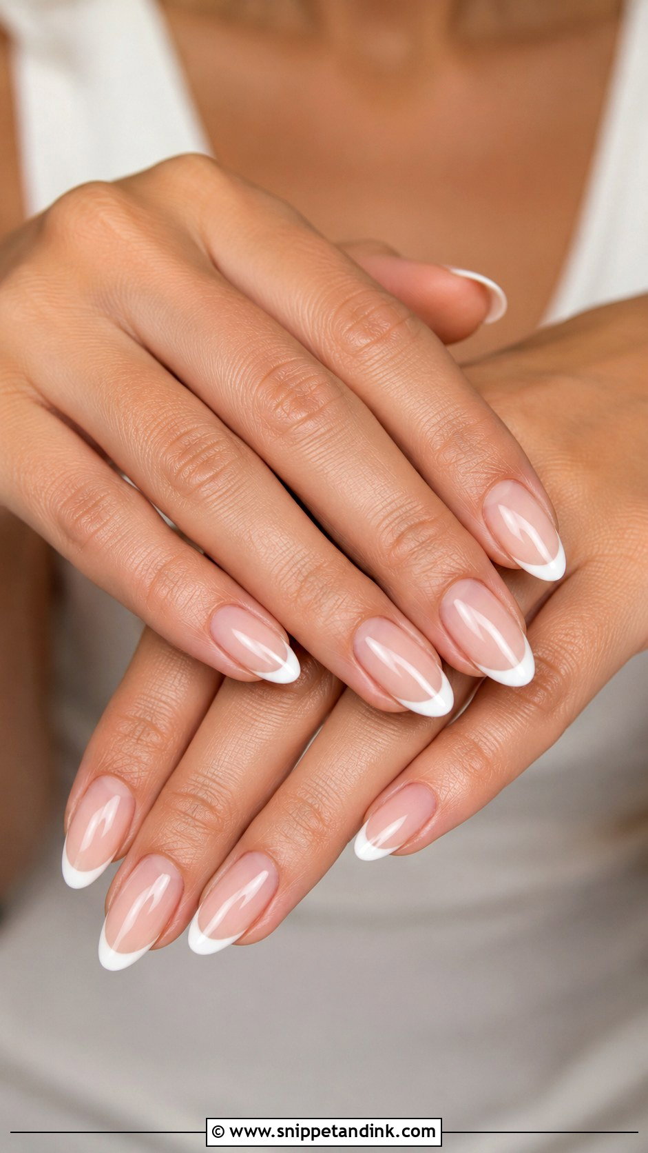 Nude French Wedding Nails - Snippet and Ink - 20 Minimalist Wedding Nails