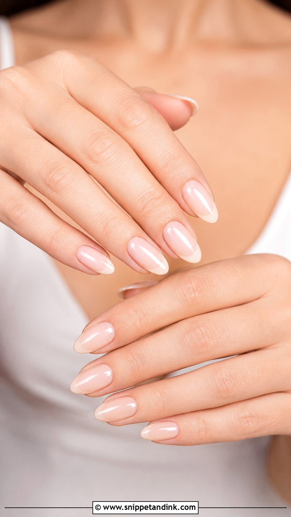 Nude French Wedding Nails - Snippet and Ink - 20 Plain Wedding Nails