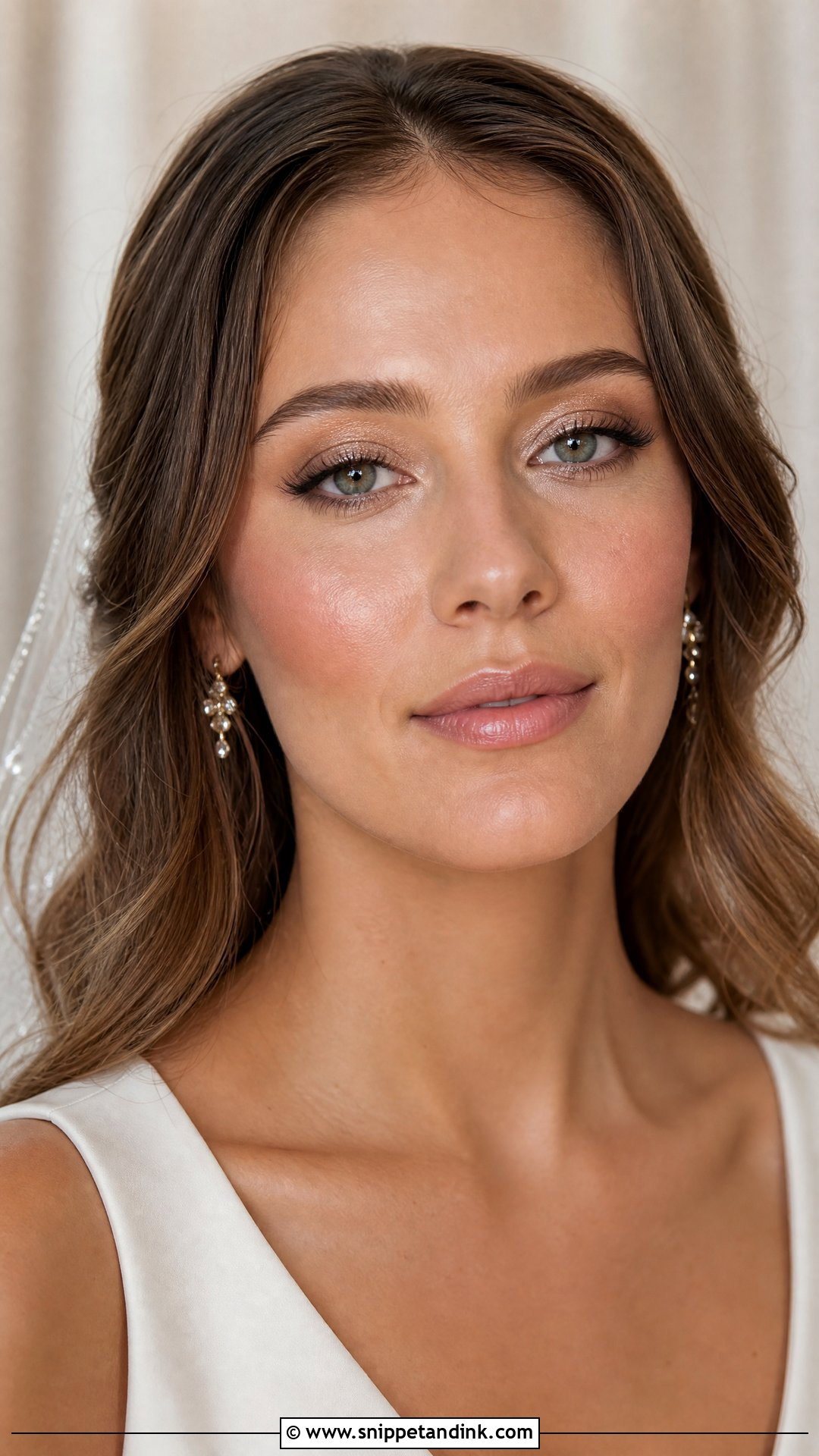 Nude Glitter Wedding Makeup - Snippet and Ink - 20 Wedding Makeup Glitter Ideas