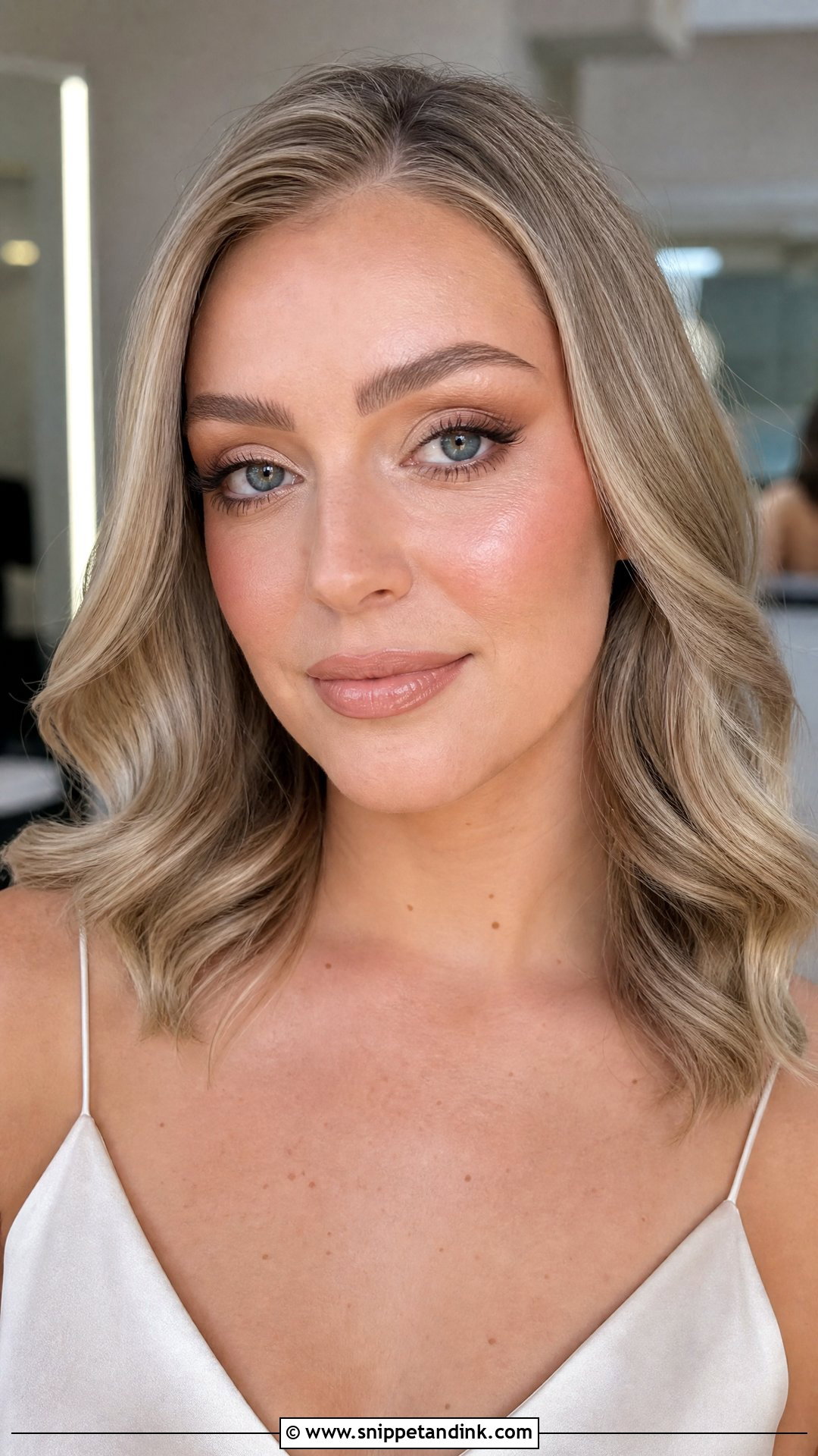 Nude Lip Bridal Makeup - Snippet and Ink - 20 Classy Bridal Makeup Ideas
