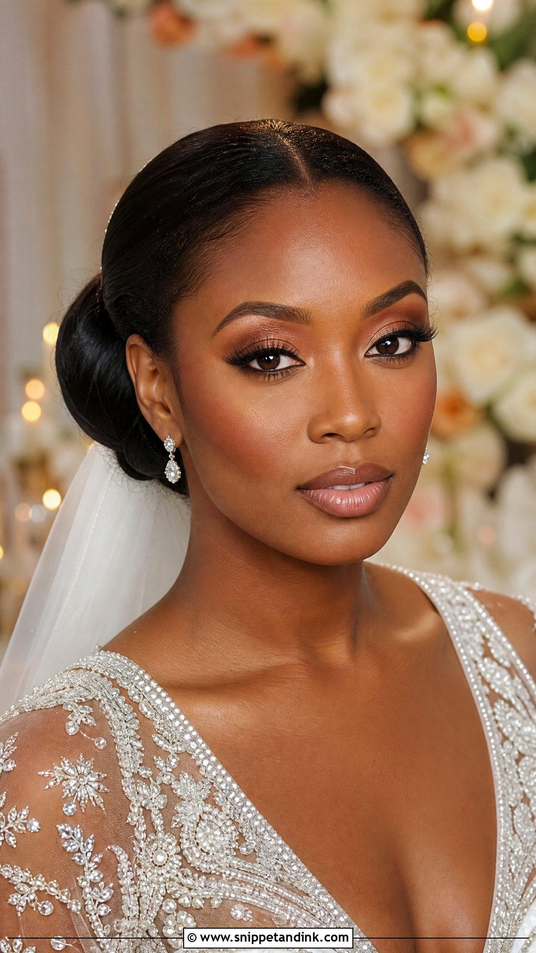 Nude Lip Bridal Makeup - Snippet and Ink - 20 Wedding Day Makeup for Bride Ideas