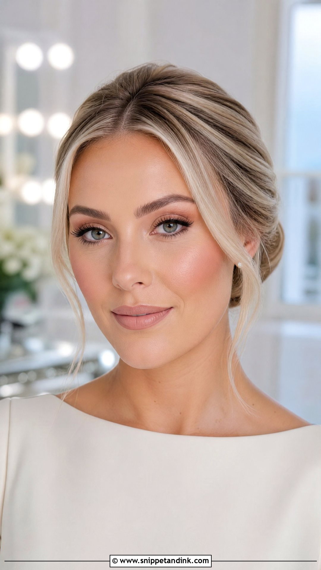 Nude Lip Bridal Makeup - Snippet and Ink - 25 Clean Bridal Makeup Ideas