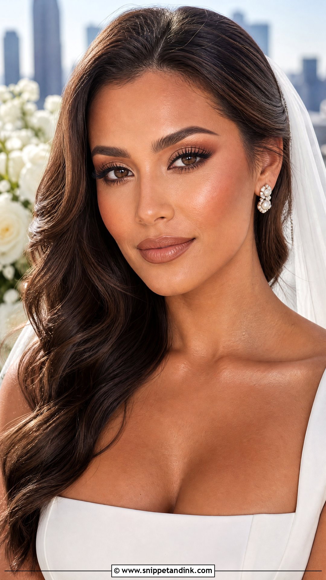 Nude Lip Bridal Makeup - Snippet and Ink - 25 Latest Bridal Makeup Ideas