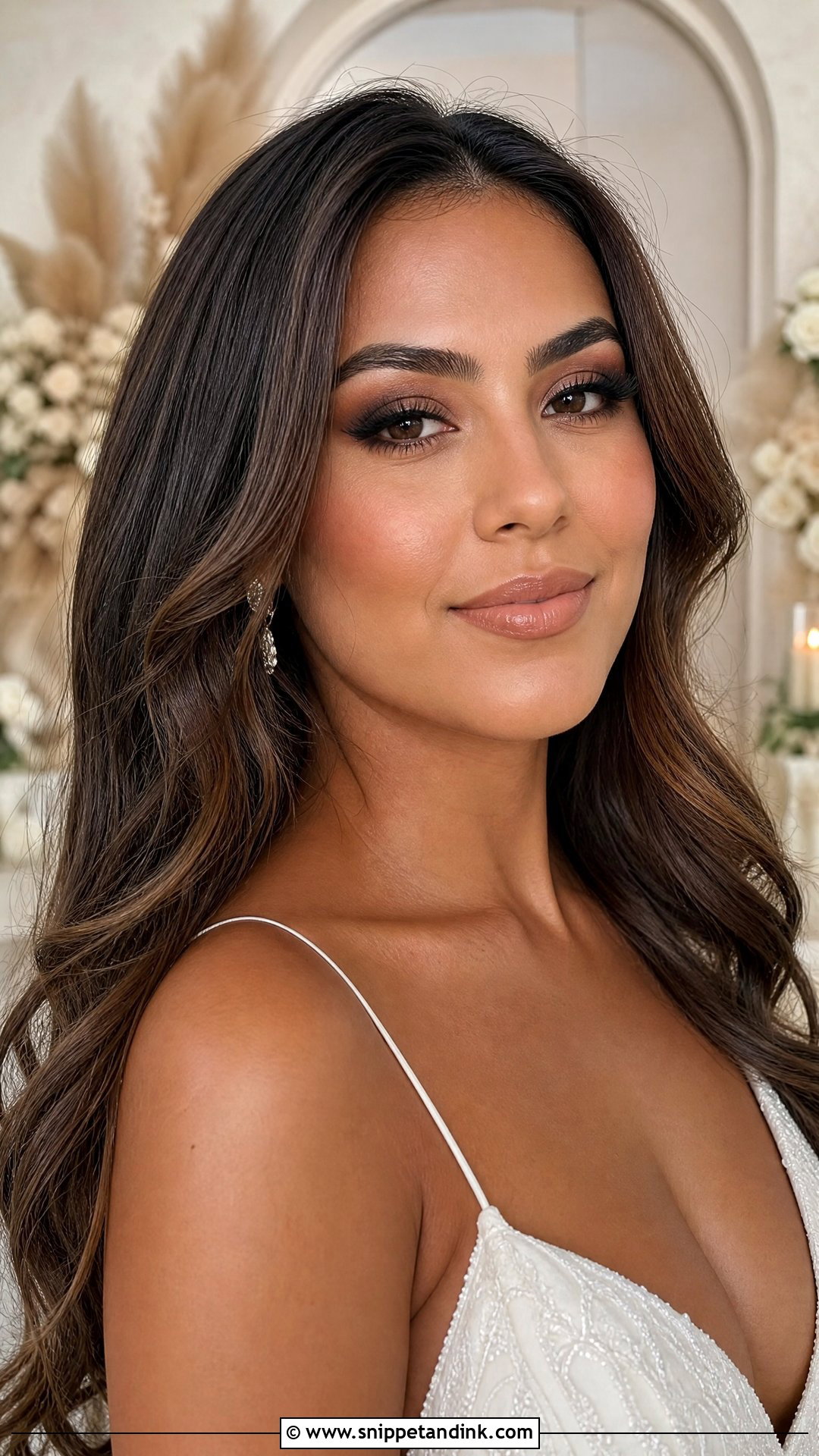 Nude Lip Bridal Makeup - Snippet and Ink - 25 Wedding Brides Makeup Ideas