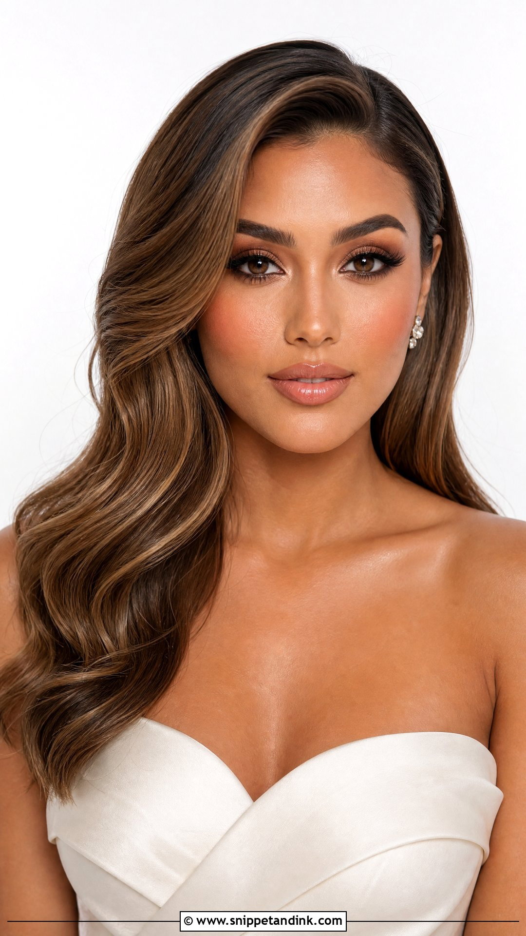 Nude Lip Bridal Makeup - Snippet and Ink - 35 Bridal Makeup Ideas