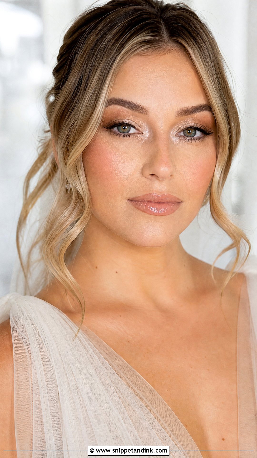 Nude Lip Bridal Makeup - Snippet and Ink - 20 Makeup for Brides