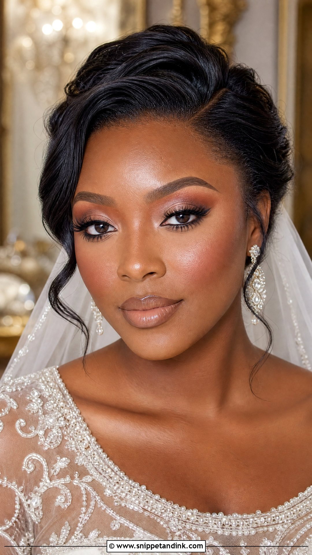 Nude Lip Bridal Makeup - Snippet and Ink - 20 Makeup for Brides Wedding Day Ideas