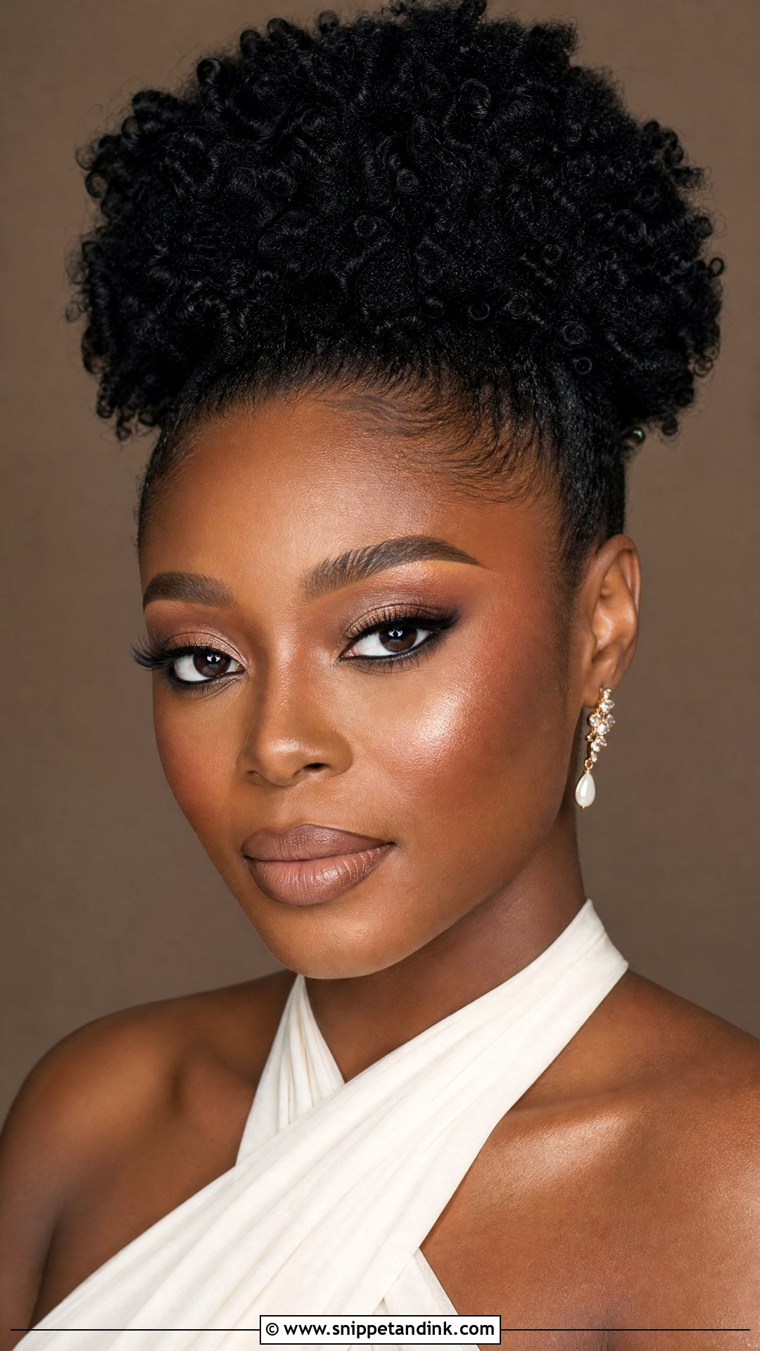 Nude Lip Bridal Makeup For Black Women - Snippet and Ink - 25 Bridal Makeup Black Women