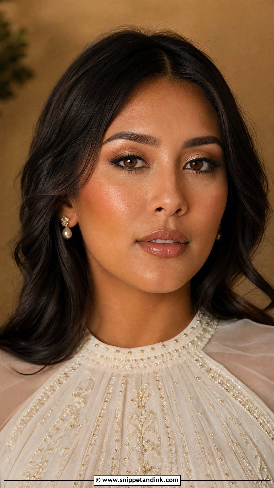 Nude Lip Bridal Makeup For Brown Skin - Snippet and Ink - 25 Bridal Makeup for Brown Skin Ideas