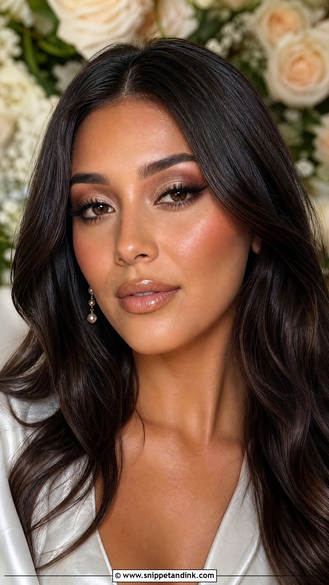 Nude Lip Bridal Makeup For Brown Skin - Snippet and Ink - 20 Bridal Makeup Brown Skin Ideas