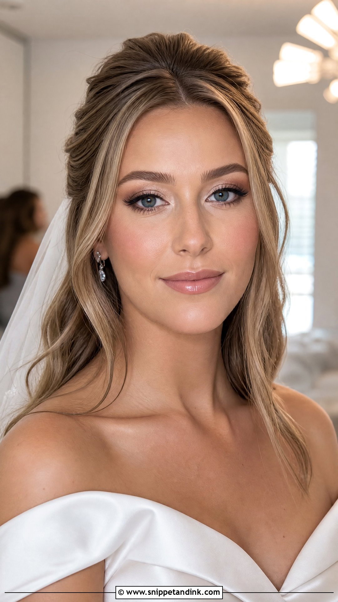 Nude Lip Bridal Makeup For Fair Skin - Snippet and Ink - 20 Bridal Makeup Fair Skin Ideas
