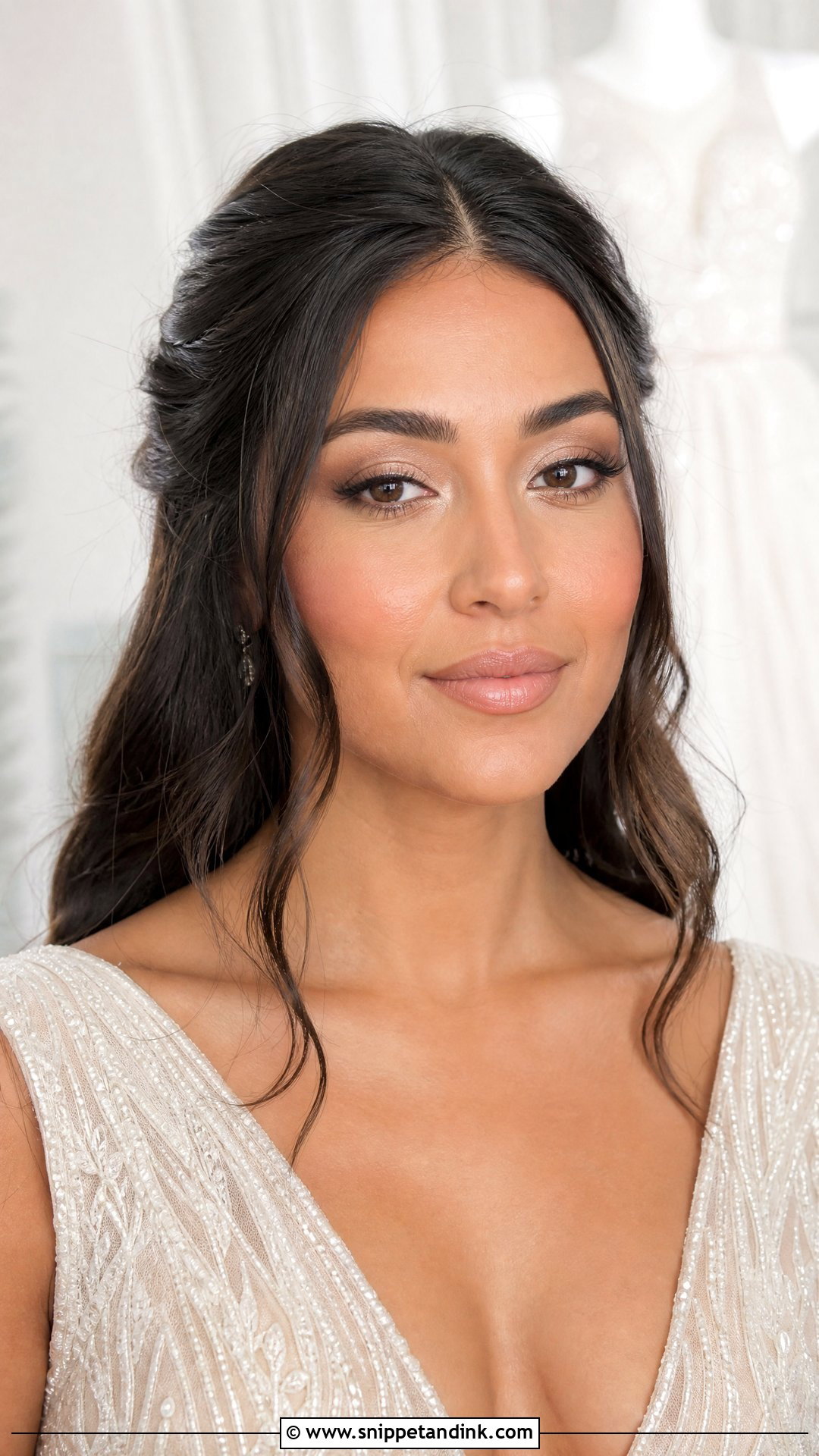 Nude Lip Bridal Makeup For Hooded Eyes - Snippet and Ink - 25 Bridal Makeup Hooded Eyes