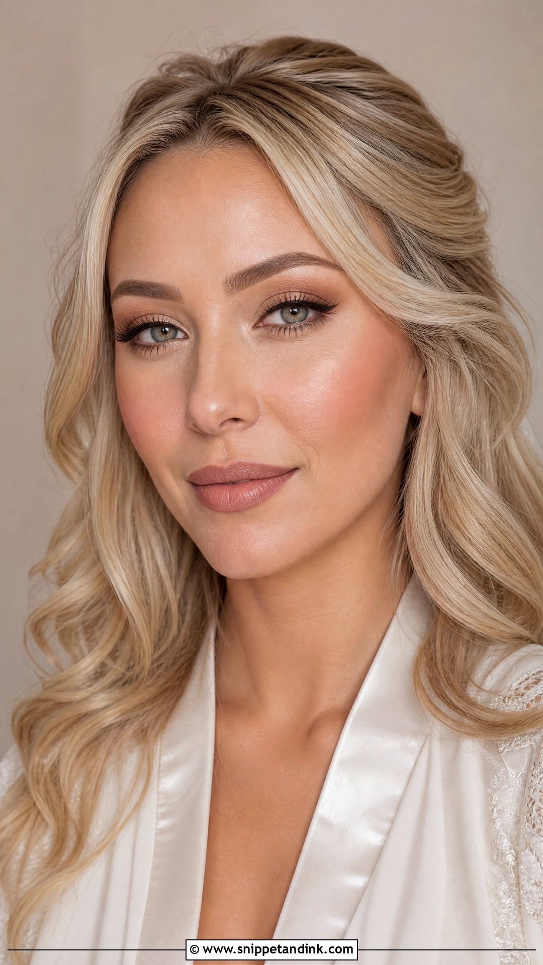 Nude Lip Bridal Makeup For Round Face - Snippet and Ink - 25 Bridal Makeup Round Face Ideas