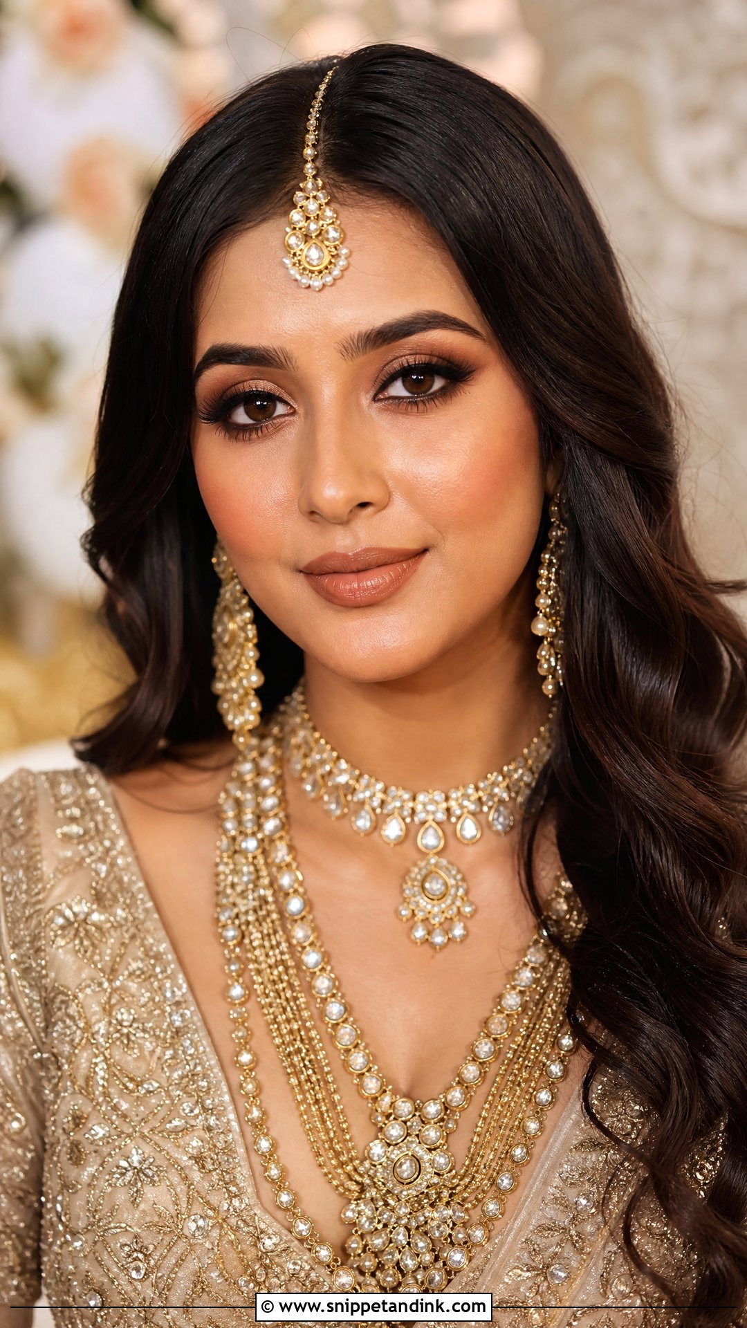 Nude Lip Hindu Wedding Makeup - Snippet and Ink - 20 Hindu Wedding Makeup Ideas