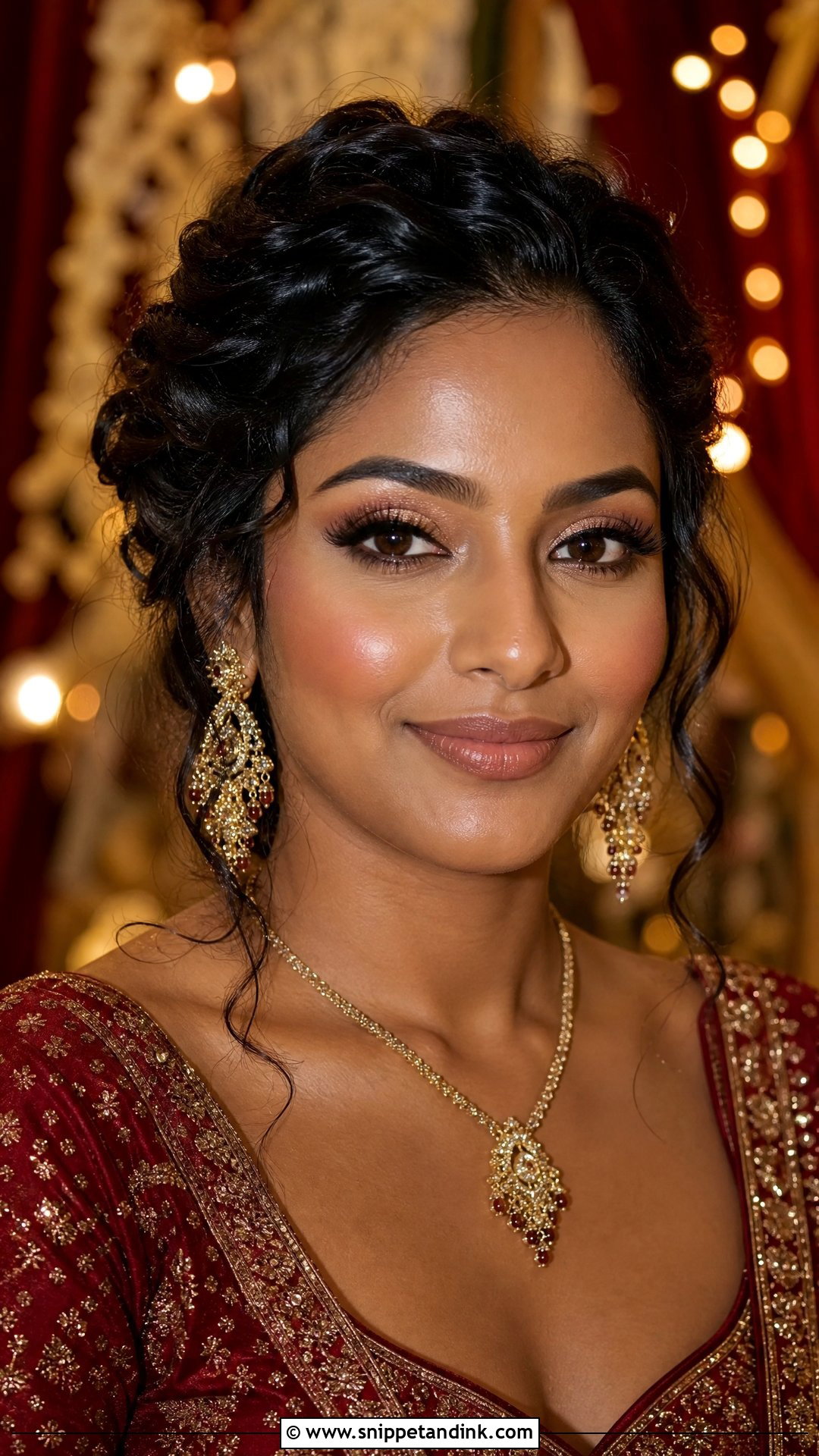 Nude Lip Indian Wedding Guest Makeup - Snippet and Ink - 25 Indian Wedding Guest Makeup Ideas
