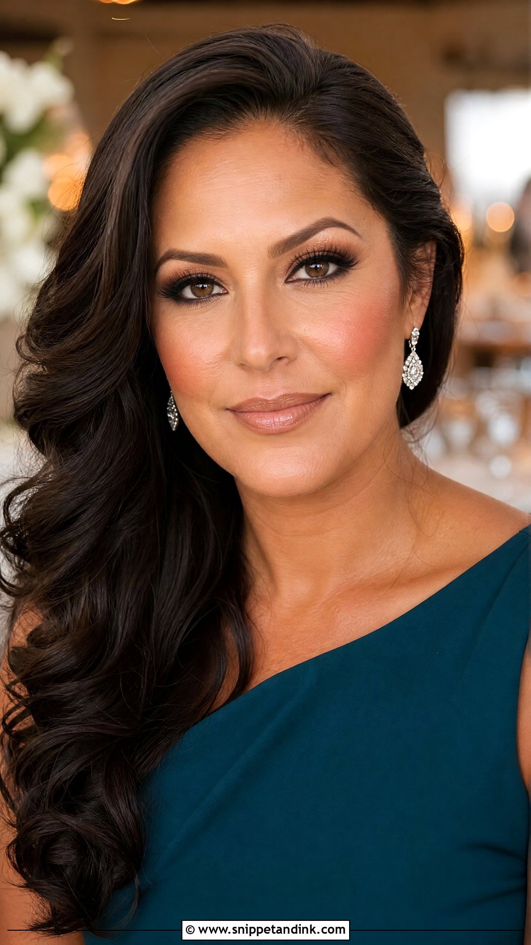 Nude Lip Mother Of Bride Makeup For Brunettes - Snippet and Ink - 20 Mother of Bride Makeup Brunette Ideas