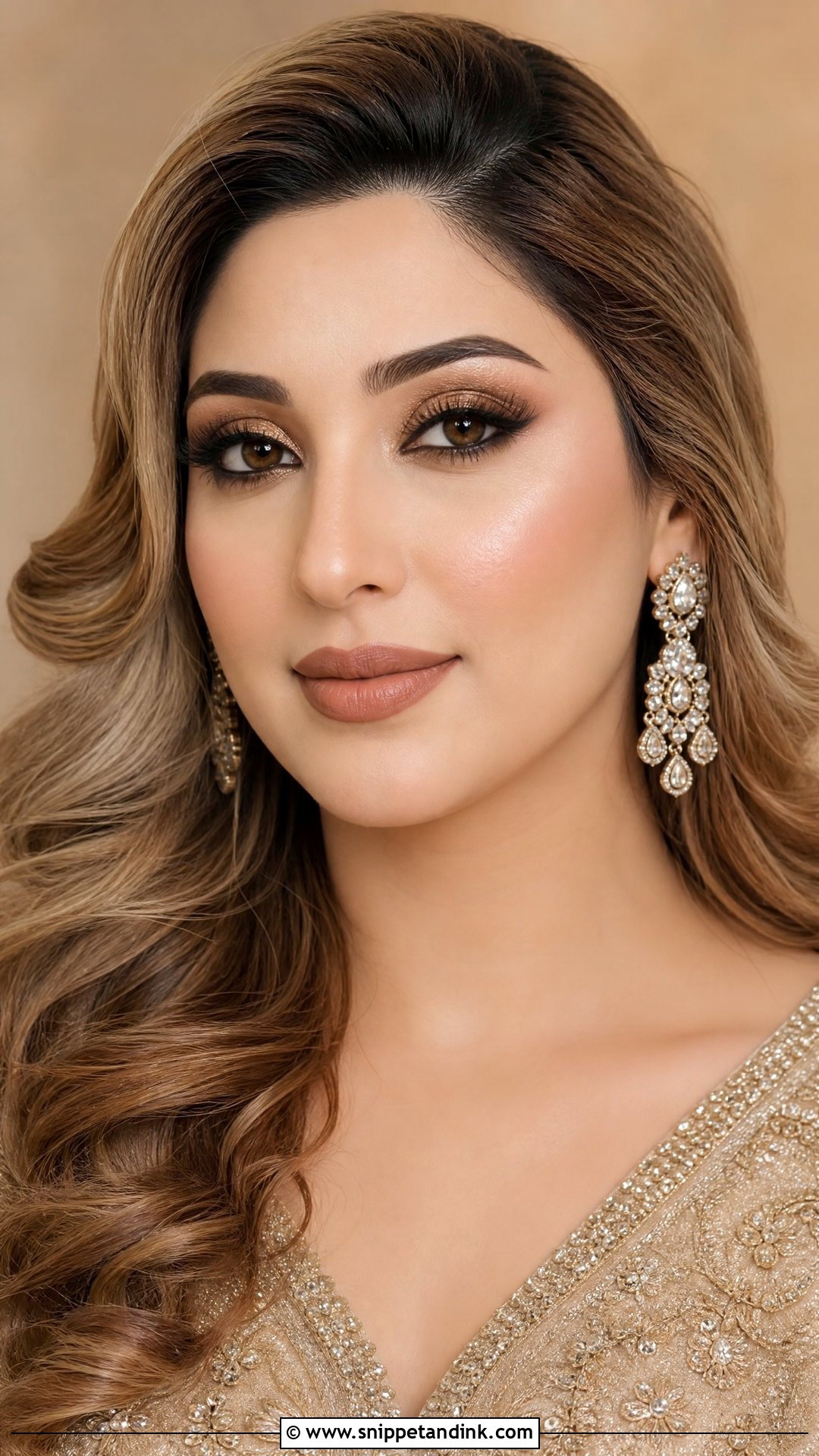 Nude Lip Punjabi Bridal Makeup - Snippet and Ink - 20 Punjabi Bridal Makeup Ideas