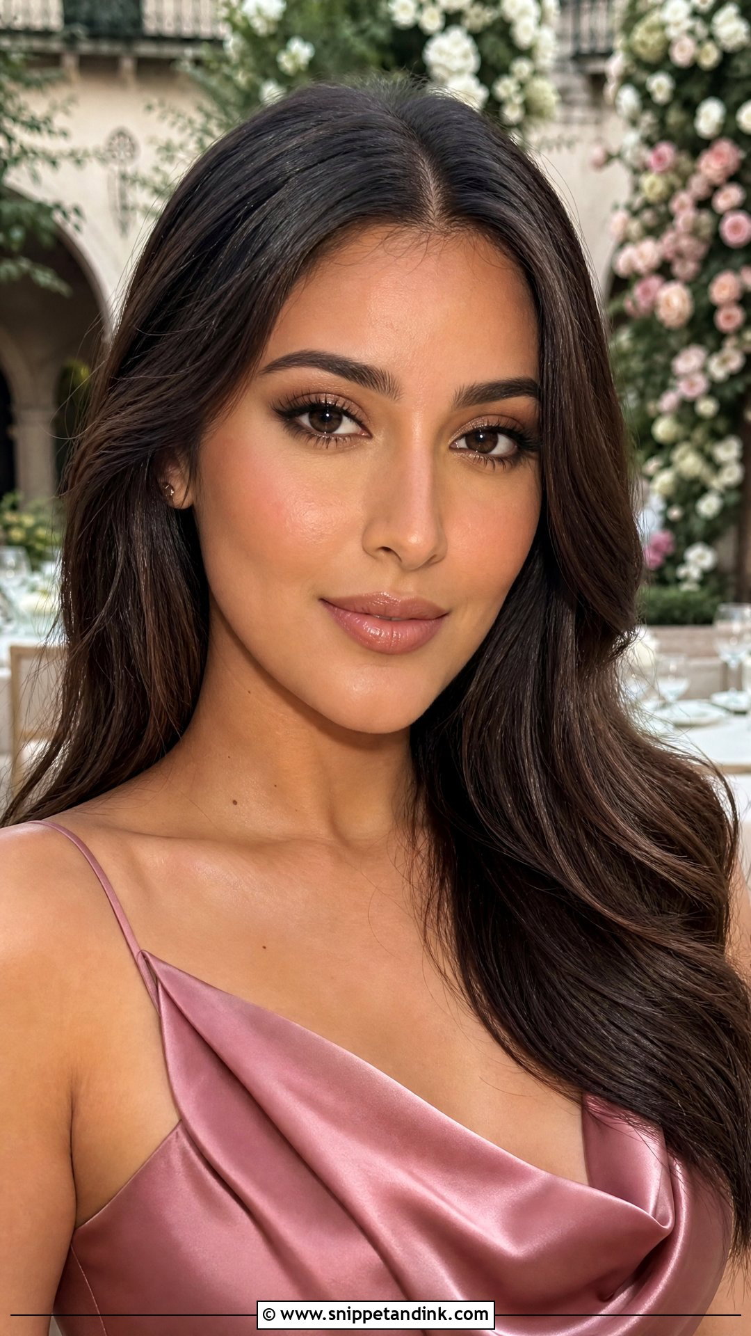 Nude Lip Wedding Guest Makeup - Snippet and Ink - 30 Makeup for Wedding Guest Ideas