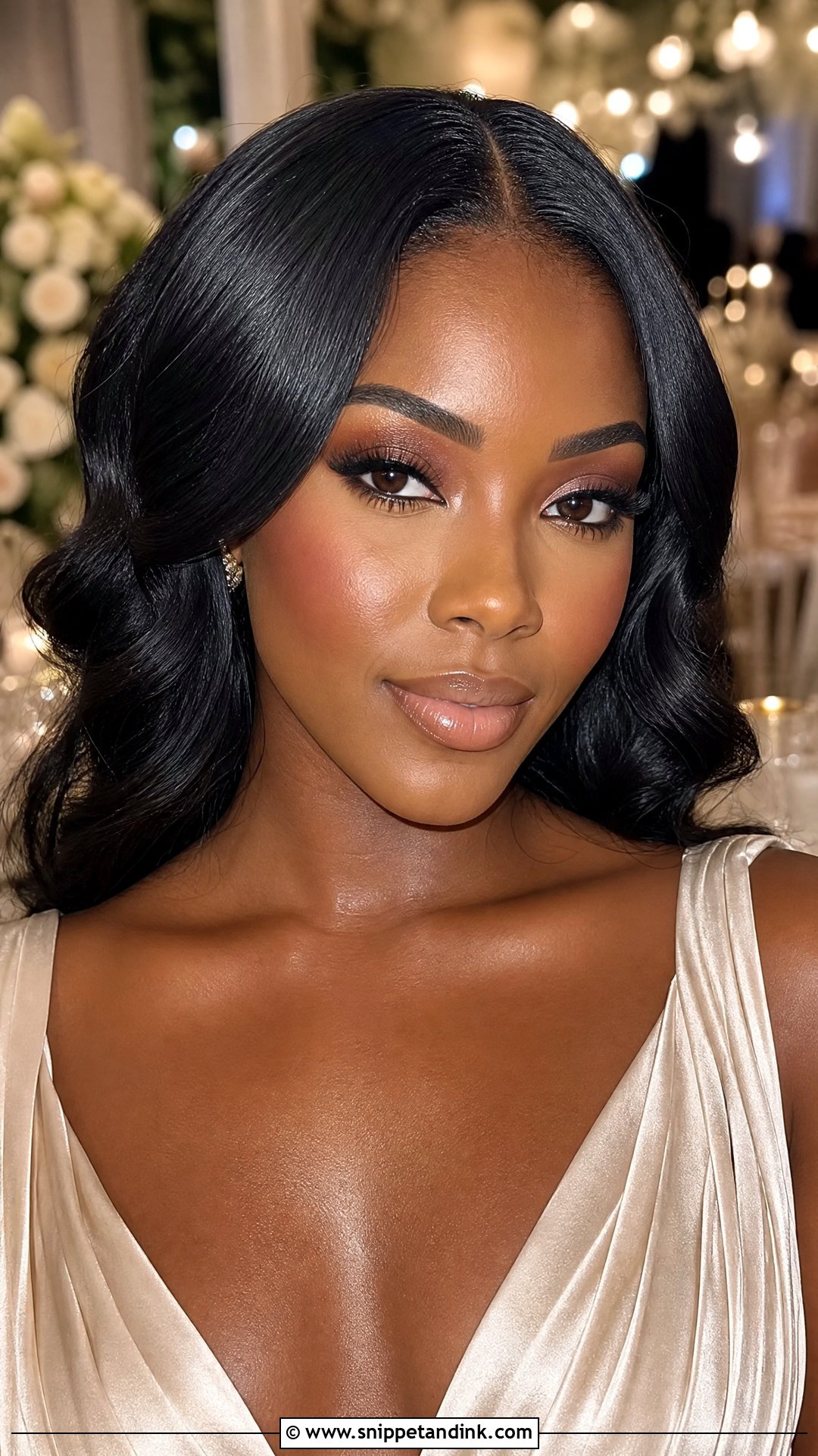 Nude Lip Wedding Guest Makeup For Brown Eyes - Snippet and Ink - 30 Wedding Guest Makeup for Brown Eyes