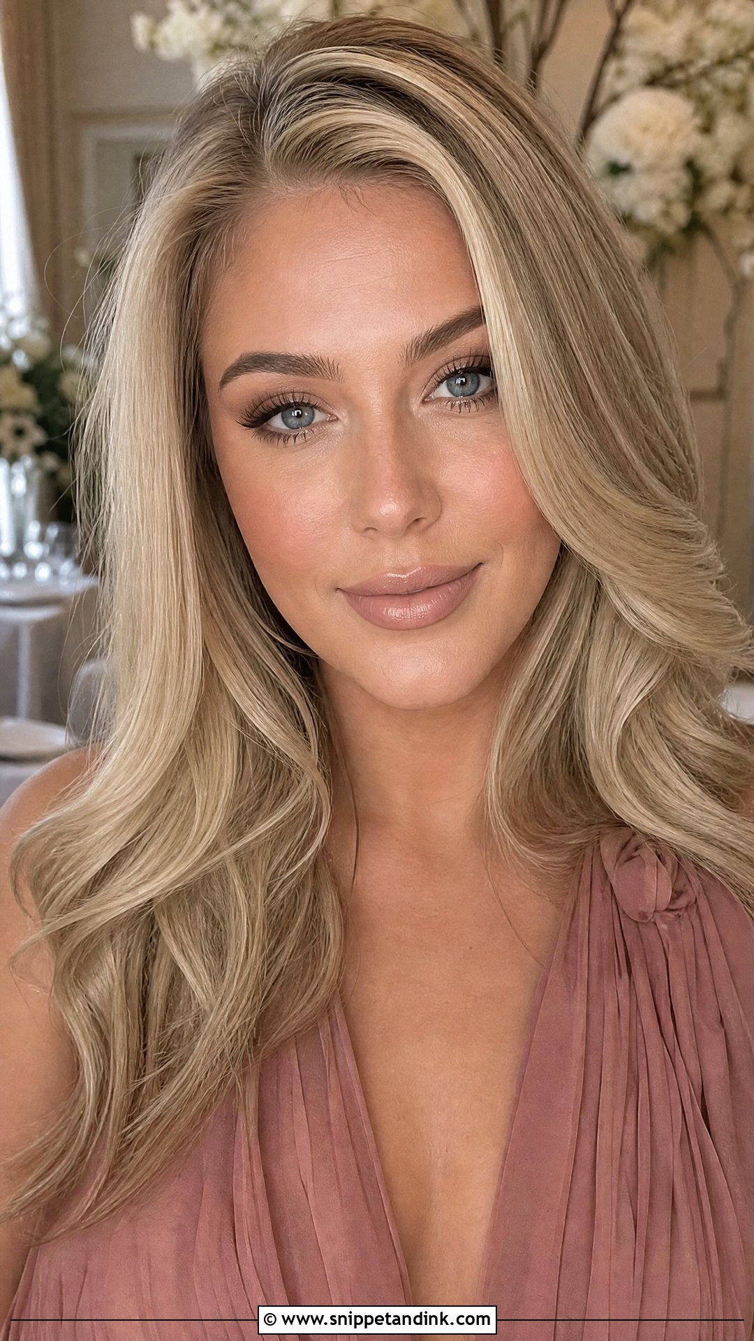 Nude Lip Wedding Guest Makeup - Snippet and Ink - 20 Bridal Guest Makeup Ideas